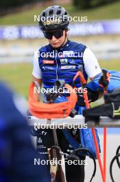 16.09.2024, Lenzerheide, Switzerland (SUI): Julia Simon (FRA) - Biathlon summer training, Lenzerheide (SUI). www.nordicfocus.com. © Manzoni/NordicFocus. Every downloaded picture is fee-liable.