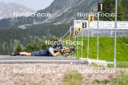 19.06.2024, Lavaze, Italy (ITA): Tommaso Giacomel (ITA) - Biathlon summer training, Lavaze (ITA). www.nordicfocus.com. © Vanzetta/NordicFocus. Every downloaded picture is fee-liable.