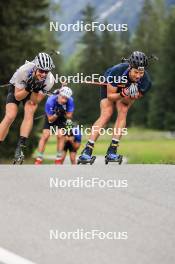 05.09.2024, Lenzerheide, Switzerland (SUI): Tarjei Boe (NOR), Vetle Sjaastad Christiansen (NOR), (l-r) - Biathlon summer training, Lenzerheide (SUI). www.nordicfocus.com. © Manzoni/NordicFocus. Every downloaded picture is fee-liable.