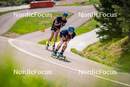 06.06.2024, Lavaze, Italy (ITA): Anton Ivarsson (SWE), Jesper Nelin (SWE), (l-r)  - Biathlon summer training, Lavaze (ITA). www.nordicfocus.com. © Barbieri/NordicFocus. Every downloaded picture is fee-liable.