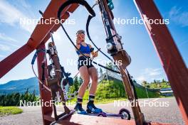 28.06.2024, Lavaze, Italy (ITA): Juni Arnekleiv (NOR) - Biathlon summer training, Lavaze (ITA). www.nordicfocus.com. © Barbieri/NordicFocus. Every downloaded picture is fee-liable.