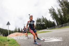 04.09.2024, Lenzerheide, Switzerland (SUI): Ingrid Landmark Tandrevold (NOR) - Biathlon summer training, Lenzerheide (SUI). www.nordicfocus.com. © Manzoni/NordicFocus. Every downloaded picture is fee-liable.