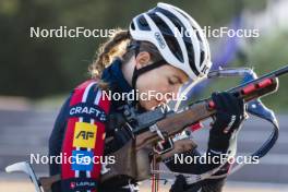 21.10.2024, Lavaze, Italy (ITA): Ida Lien (NOR) - Biathlon summer training, Lavaze (ITA). www.nordicfocus.com. © Vanzetta/NordicFocus. Every downloaded picture is fee-liable.