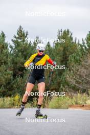 20.09.2024, Font-Romeu, France (FRA): Maya Cloetens (BEL) - Biathlon summer training, Font-Romeu (FRA). www.nordicfocus.com. © Authamayou/NordicFocus. Every downloaded picture is fee-liable.