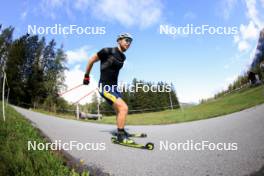 10.09.2024, Lenzerheide, Switzerland (SUI): Bohdan Borkovskyi (UKR) - Biathlon summer training, Lenzerheide (SUI). www.nordicfocus.com. © Manzoni/NordicFocus. Every downloaded picture is fee-liable.