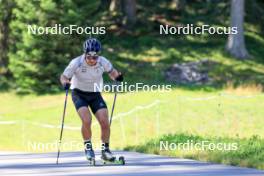 06.08.2024, Lenzerheide, Switzerland (SUI): Joscha Burkhalter (SUI) - Biathlon summer training, Lenzerheide (SUI). www.nordicfocus.com. © Manzoni/NordicFocus. Every downloaded picture is fee-liable.