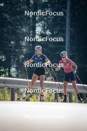 06.08.2024, Lavaze, Italy (ITA): Anna Andexer (AUT), Anna Gandler (AUT), (l-r)  - Biathlon summer training, Lavaze (ITA). www.nordicfocus.com. © Barbieri/NordicFocus. Every downloaded picture is fee-liable.