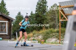 20.09.2024, Font-Romeu, France (FRA): Marine Debloem (BEL) - Biathlon summer training, Font-Romeu (FRA). www.nordicfocus.com. © Authamayou/NordicFocus. Every downloaded picture is fee-liable.