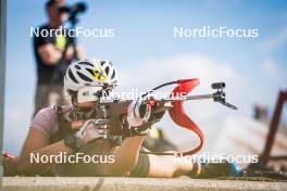 06.08.2024, Lavaze, Italy (ITA): Lisa Osl (AUT) - Biathlon summer training, Lavaze (ITA). www.nordicfocus.com. © Barbieri/NordicFocus. Every downloaded picture is fee-liable.