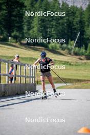 28.08.2024, Bessans, France (FRA): Lou Jeanmonnot (FRA) - Biathlon summer training, Bessans (FRA). www.nordicfocus.com. © Authamayou/NordicFocus. Every downloaded picture is fee-liable.