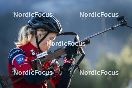 21.10.2024, Lavaze, Italy (ITA): Juni Arnekleiv (NOR) - Biathlon summer training, Lavaze (ITA). www.nordicfocus.com. © Vanzetta/NordicFocus. Every downloaded picture is fee-liable.