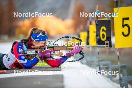 09.11.2024, Bessans, France (FRA): Justine Braisaz-Bouchet (FRA) - Biathlon summer training, Bessans (FRA). www.nordicfocus.com. © Authamayou/NordicFocus. Every downloaded picture is fee-liable.