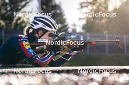 21.10.2024, Lavaze, Italy (ITA): Ida Lien (NOR) - Biathlon summer training, Lavaze (ITA). www.nordicfocus.com. © Vanzetta/NordicFocus. Every downloaded picture is fee-liable.