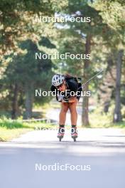 17.08.2024, Font-Romeu, France (FRA): Edgar Geny (FRA) - Biathlon summer training, Font-Romeu (FRA). www.nordicfocus.com. © Authamayou/NordicFocus. Every downloaded picture is fee-liable.