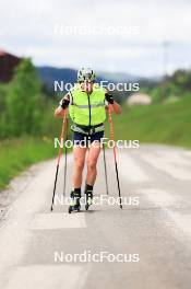 11.06.2024, Premanon, France (FRA): Justine Braisaz-Bouchet (FRA), Lou Jeanmonnot (FRA), (l-r) - Biathlon summer training, Premanon (FRA). www.nordicfocus.com. © Manzoni/NordicFocus. Every downloaded picture is fee-liable.