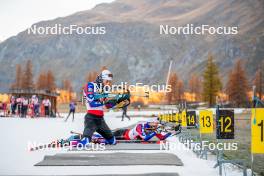 07.11.2024, Bessans, France (FRA): Theo Guiraud Poillot (FRA) - Biathlon summer training, Bessans (FRA). www.nordicfocus.com. © Authamayou/NordicFocus. Every downloaded picture is fee-liable.