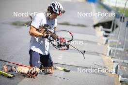 26.08.2024, Martell, Italy (ITA): Tommaso Giacomel (ITA) - Biathlon summer training, Martell (ITA). www.nordicfocus.com. © Vanzetta/NordicFocus. Every downloaded picture is fee-liable.