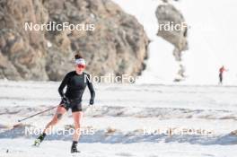 19.06.2024, Tignes, France (FRA): Lou Jeanmonnot (FRA) - Biathlon summer training, Tignes (FRA). www.nordicfocus.com. © Authamayou/NordicFocus. Every downloaded picture is fee-liable.