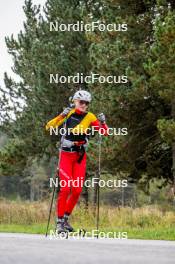 20.09.2024, Font-Romeu, France (FRA): Maya Cloetens (BEL) - Biathlon summer training, Font-Romeu (FRA). www.nordicfocus.com. © Authamayou/NordicFocus. Every downloaded picture is fee-liable.