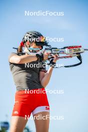 17.08.2024, Font-Romeu, France (FRA): Eva Laine (FRA) - Biathlon summer training, Font-Romeu (FRA). www.nordicfocus.com. © Authamayou/NordicFocus. Every downloaded picture is fee-liable.