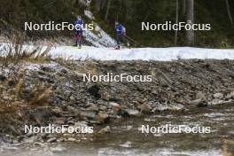 06.11.2024, Davos, Switzerland (SUI): Lisa Theresa Hauser (AUT), Dajan Danuser (SUI), (l-r) - Biathlon training, snowfarming track, Davos (SUI). www.nordicfocus.com. © Manzoni/NordicFocus. Every downloaded picture is fee-liable.