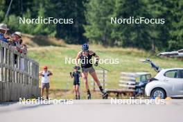 28.08.2024, Bessans, France (FRA): Lou Jeanmonnot (FRA) - Biathlon summer training, Bessans (FRA). www.nordicfocus.com. © Authamayou/NordicFocus. Every downloaded picture is fee-liable.