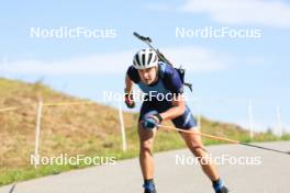 15.07.2024, Lenzerheide, Switzerland (SUI): Nikolas Burkhart (USA) - Biathlon summer training, Lenzerheide (SUI). www.nordicfocus.com. © Manzoni/NordicFocus. Every downloaded picture is fee-liable.