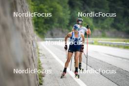 20.06.2024, Lavaze, Italy (ITA): Patrick Braunhofer (ITA), Dorothea Wierer (ITA), (l-r)  - Biathlon summer training, Lavaze (ITA). www.nordicfocus.com. © Vanzetta/NordicFocus. Every downloaded picture is fee-liable.