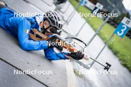 26.08.2024, Martell, Italy (ITA): Elia Zeni (ITA) - Biathlon summer training, Martell (ITA). www.nordicfocus.com. © Vanzetta/NordicFocus. Every downloaded picture is fee-liable.