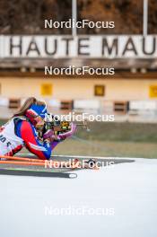 09.11.2024, Bessans, France (FRA): Justine Braisaz-Bouchet (FRA) - Biathlon summer training, Bessans (FRA). www.nordicfocus.com. © Authamayou/NordicFocus. Every downloaded picture is fee-liable.