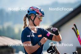 31.07.2024, Lavaze, Italy (ITA): Anna Gandler (AUT) - Biathlon summer training, Lavaze (ITA). www.nordicfocus.com. © Barbieri/NordicFocus. Every downloaded picture is fee-liable.