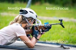 17.07.2024, Martell, Italy (ITA): Hanna Auchentaller (ITA) - Biathlon summer training, Martell (ITA). www.nordicfocus.com. © Barbieri/NordicFocus. Every downloaded picture is fee-liable.