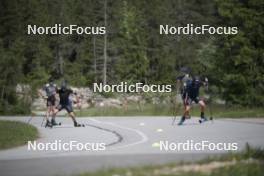 18.06.2024, Correncon-en-Vercors, France (FRA): Remi Broutier (FRA), Antonin Guigonnat (FRA), (l-r) - Biathlon summer training, Correncon-en-Vercors (FRA). www.nordicfocus.com. © Joly/NordicFocus. Every downloaded picture is fee-liable.