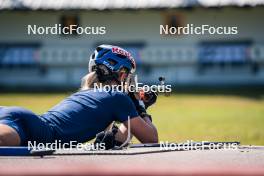 31.07.2024, Lavaze, Italy (ITA): Anna Gandler (AUT) - Biathlon summer training, Lavaze (ITA). www.nordicfocus.com. © Barbieri/NordicFocus. Every downloaded picture is fee-liable.