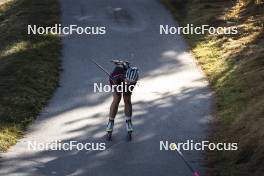 21.10.2024, Lavaze, Italy (ITA): Ida Lien (NOR) - Biathlon summer training, Lavaze (ITA). www.nordicfocus.com. © Vanzetta/NordicFocus. Every downloaded picture is fee-liable.