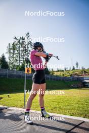 31.07.2024, Lavaze, Italy (ITA): Lara Wagner (AUT) - Biathlon summer training, Lavaze (ITA). www.nordicfocus.com. © Barbieri/NordicFocus. Every downloaded picture is fee-liable.