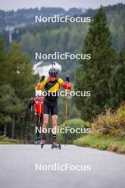 20.09.2024, Font-Romeu, France (FRA): Julien Petitjacques (BEL) - Biathlon summer training, Font-Romeu (FRA). www.nordicfocus.com. © Authamayou/NordicFocus. Every downloaded picture is fee-liable.