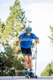 17.08.2024, Font-Romeu, France (FRA): Axel Garnier (FRA) - Biathlon summer training, Font-Romeu (FRA). www.nordicfocus.com. © Authamayou/NordicFocus. Every downloaded picture is fee-liable.