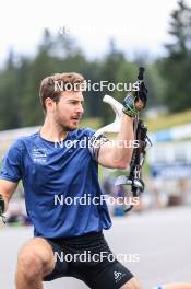 05.09.2024, Lenzerheide, Switzerland (SUI): Joscha Burkhalter (SUI) - Biathlon summer training, Lenzerheide (SUI). www.nordicfocus.com. © Manzoni/NordicFocus. Every downloaded picture is fee-liable.