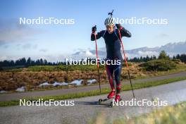 22.10.2024, Lavaze, Italy (ITA): Endre Stroemsheim (NOR) - Biathlon summer training, Lavaze (ITA). www.nordicfocus.com. © Vanzetta/NordicFocus. Every downloaded picture is fee-liable.