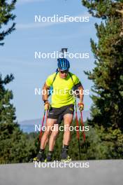 02.09.2024, Font-Romeu, France (FRA): Martin Ponsiluoma (SWE) - Biathlon summer training, Font-Romeu (FRA). www.nordicfocus.com. © Authamayou/NordicFocus. Every downloaded picture is fee-liable.