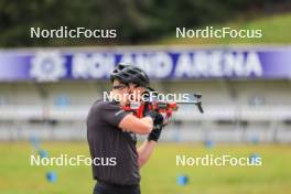 04.09.2024, Lenzerheide, Switzerland (SUI): Johannes Dale-Skjevdal (NOR) - Biathlon summer training, Lenzerheide (SUI). www.nordicfocus.com. © Manzoni/NordicFocus. Every downloaded picture is fee-liable.