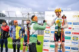 15.09.2024, Dresden, Germany (GER): Jakov Fak (SLO), Johannes Thingnes Boe (NOR), (l-r) - City Biathlon - Dresden (GER). www.nordicfocus.com. © Reichert/NordicFocus. Every downloaded picture is fee-liable.