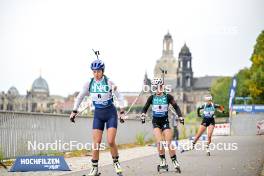 15.09.2024, Dresden, Germany (GER): Anna Andexer (AUT), Marion Wiesensarter (GER), (l-r) - City Biathlon - Dresden (GER). www.nordicfocus.com. © Reichert/NordicFocus. Every downloaded picture is fee-liable.