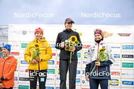 15.09.2024, Dresden, Germany (GER): Johanna Puff (GER), Lisa Vittozzi (ITA), Karoline Knotten (NOR), (l-r) - City Biathlon - Dresden (GER). www.nordicfocus.com. © Reichert/NordicFocus. Every downloaded picture is fee-liable.