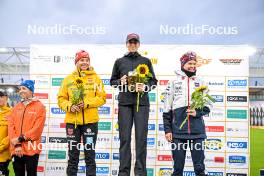 15.09.2024, Dresden, Germany (GER): Johanna Puff (GER), Lisa Vittozzi (ITA), Karoline Knotten (NOR), (l-r) - City Biathlon - Dresden (GER). www.nordicfocus.com. © Reichert/NordicFocus. Every downloaded picture is fee-liable.