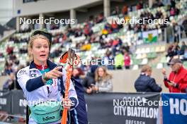 15.09.2024, Dresden, Germany (GER): Karoline Knotten (NOR) - City Biathlon - Dresden (GER). www.nordicfocus.com. © Reichert/NordicFocus. Every downloaded picture is fee-liable.