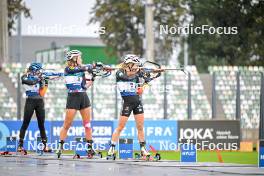 15.09.2024, Dresden, Germany (GER): Karoline Knotten (NOR), Marion Wiesensarter (GER), (l-r) - City Biathlon - Dresden (GER). www.nordicfocus.com. © Reichert/NordicFocus. Every downloaded picture is fee-liable.