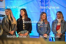 14.09.2024, Dresden, Germany (GER): Anna Gandler (AUT), Anna Andexer (AUT), Marion Wiesensarter (GER), Paulina Fialkova (SVK), (l-r) - City Biathlon - Dresden (GER). www.nordicfocus.com. © Reichert/NordicFocus. Every downloaded picture is fee-liable.