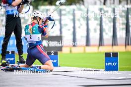 15.09.2024, Dresden, Germany (GER): Ingrid Landmark Tandrevold (NOR) - City Biathlon - Dresden (GER). www.nordicfocus.com. © Reichert/NordicFocus. Every downloaded picture is fee-liable.